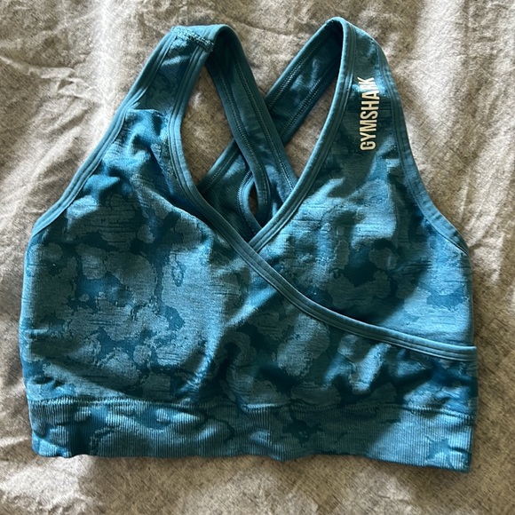 GYMSHARK ADAPT CAMO SEAMLESS SPORTS BRA SIZE MEDIUM - Picture 5 of 5